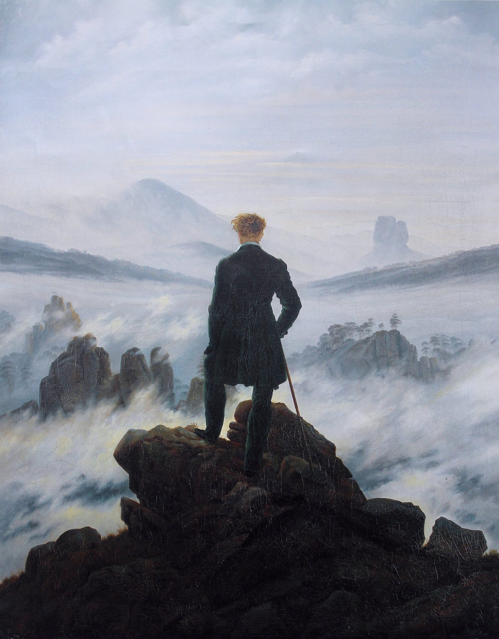 Caspar David Friedrich Wanderer Above The Sea Of Fog Scaled