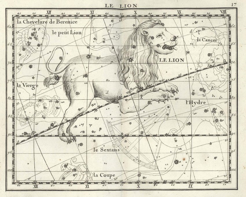 atlas céleste de flamstéed1795leo atlas céleste de flamstéed1795leo