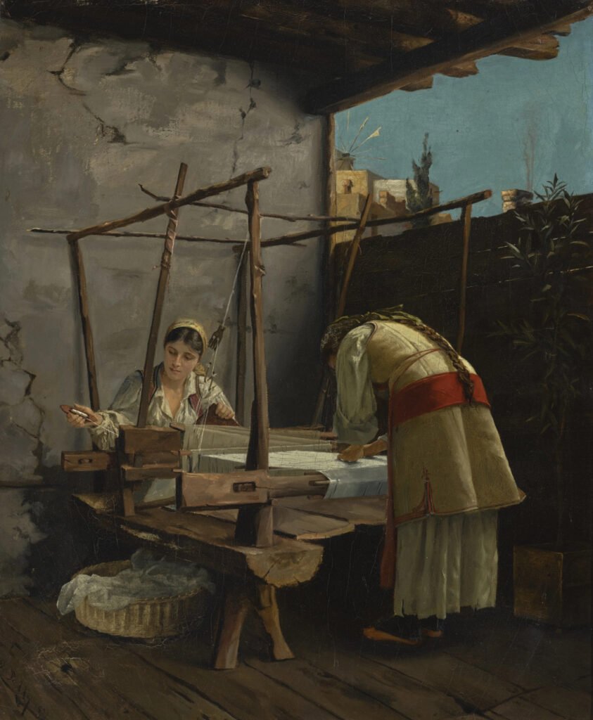the weavers, arachova, Theodore Ralli the weavers, arachova by Ralli